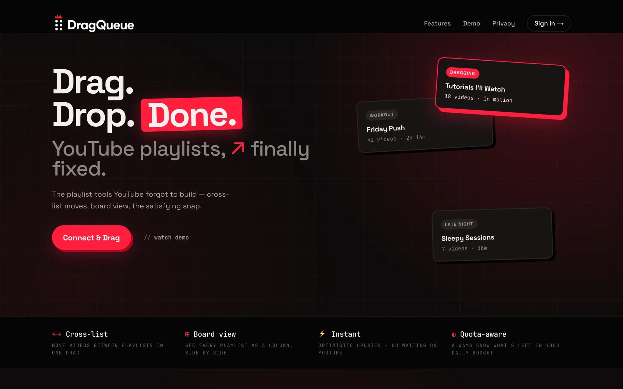 DragQueue product screenshot